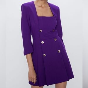 Zara Purple Dress size L - NWOT -